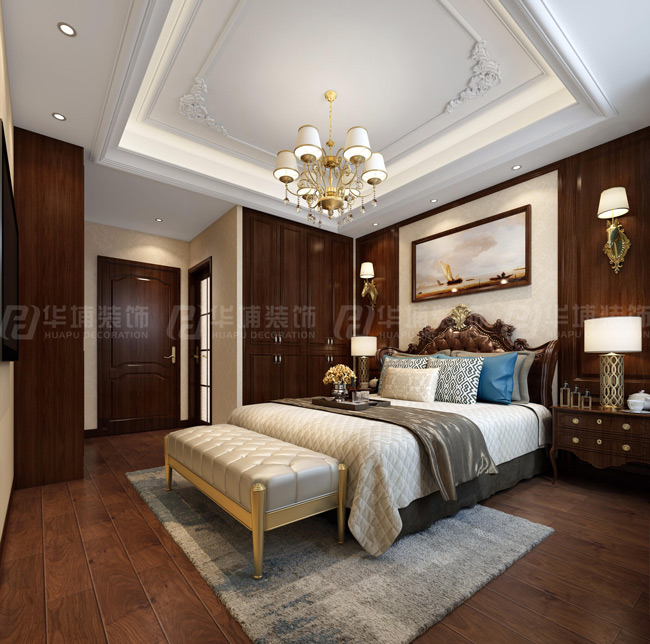 正商新蓝钻146平欧式风格装修案例效果图